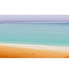Summertime at the beach sea vector image