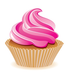 Cupcake vector image
