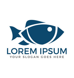 Fish logo design Fish logo design vector image