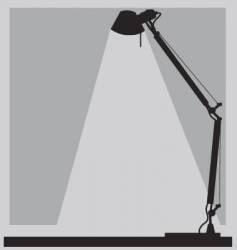 Office lamp vector image