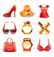 Set fashion vector image