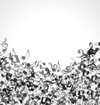 Musical notes background vector image