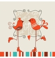 Birds romantic date vector image