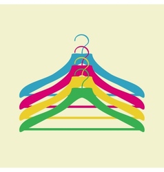 Clothes hanger vector image