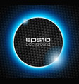 LIght Sphere over Carbon look backgroud vector image