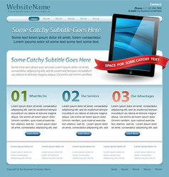 Website template vector image