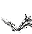 Musical notes vector image