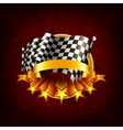 Racing emblem vector image