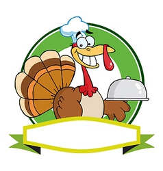 Cartoon turkey vector image