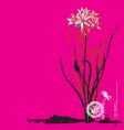 Oriental flower vector image
