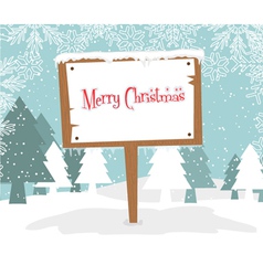 Winter background vector image