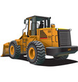 Bulldozer vector image