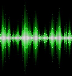 Sound waveform vector image