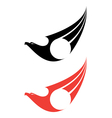 Eagle label vector image