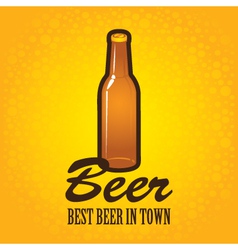 Bottle of beer vector image