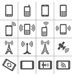 Web icons set vector image