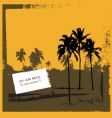 Grunge tropical scene vector image