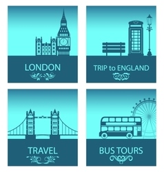 Abstract Postcards for Trip Of England with Abstract Postcards for Trip Of England with vector image