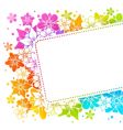Floral greeting card vector image