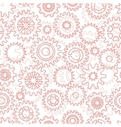 Seamless pattern with gears vector image