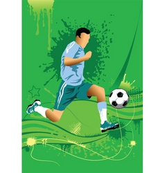 Soccer poster vector image
