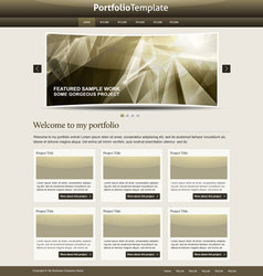 Website template vector image
