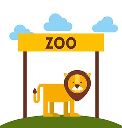 Zoo animals design vector image