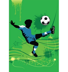 Soccer poster vector image