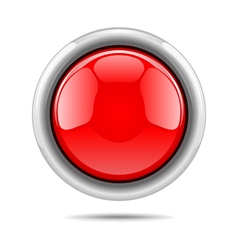 Red button vector image