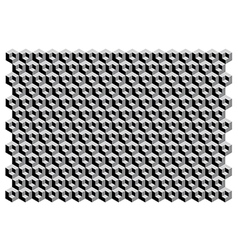 3D squares block pattern vector image