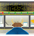Bull market vector image