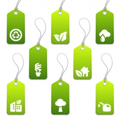Eco tags vector image