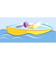 Speed boat vector image