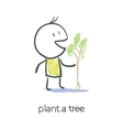 Man And Tree vector image