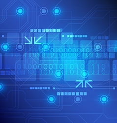 Technology background design vector image