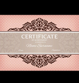 Certificate of achievement vector image