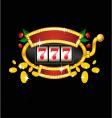 Vintage slot machine vector image