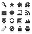 Web site icon set vector image