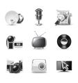 Media icons | bw series vector image