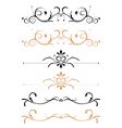 Floral page decorations vector image