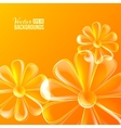 Abstract colorful glass flower vector image