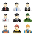 Male job icons Male job icons vector image