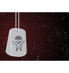 Military dog tags vector image