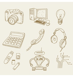 Electronics vector image