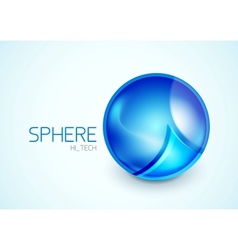 Abstract glass hi-tech sphere concept vector image