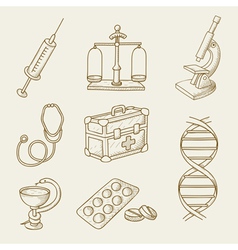 Medicine vector image