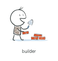 Builder Worker vector image