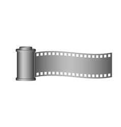 Camera roll film in grey design Camera roll film in grey design vector image