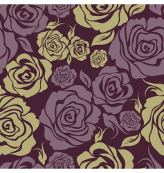 Seamless vintage flower rose pattern vector image