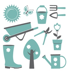 Garden set vector image